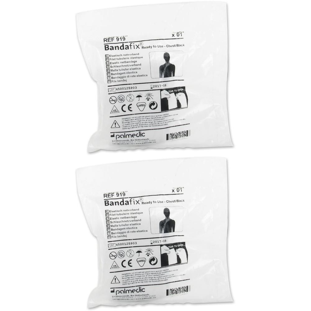Deux paquets de Bandafix Poitrine T19-6. Chaque paquet contient un bandage tubulaire élastique.