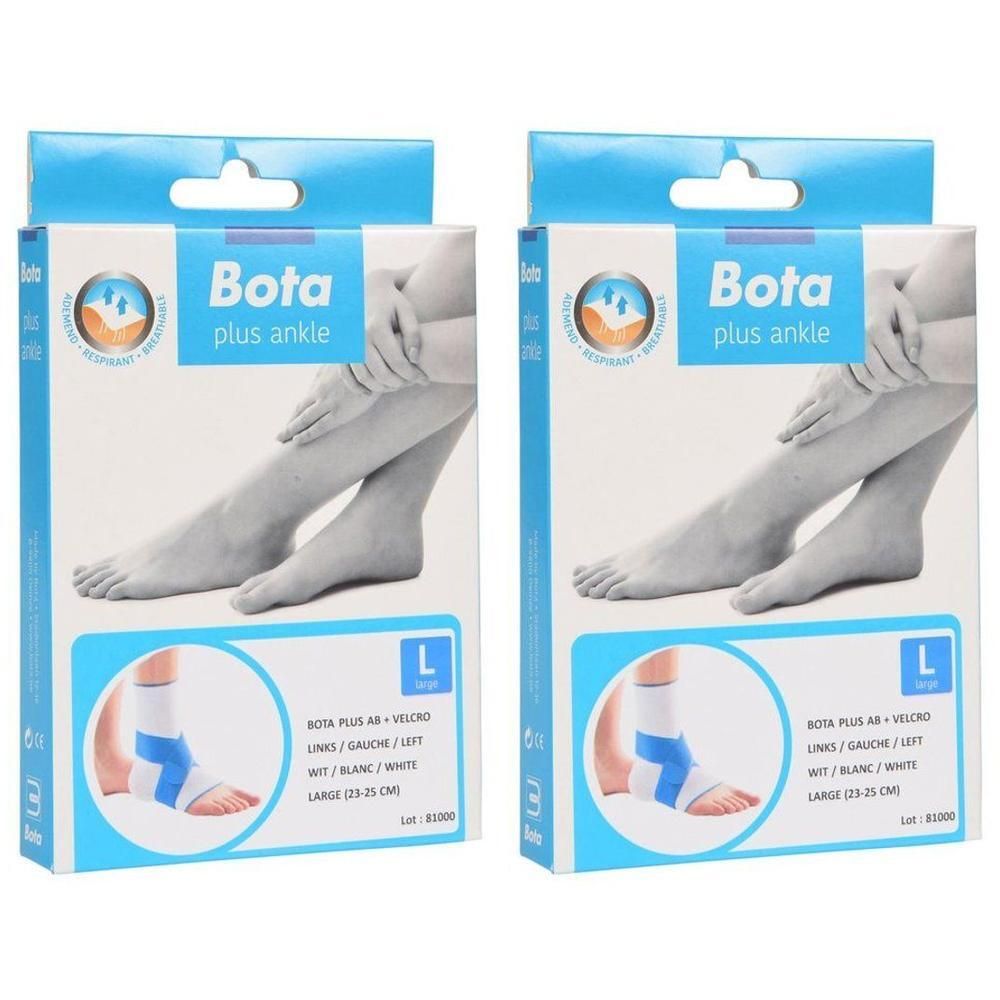 Bota plus Cheville Gauche + velcro Blanc L.