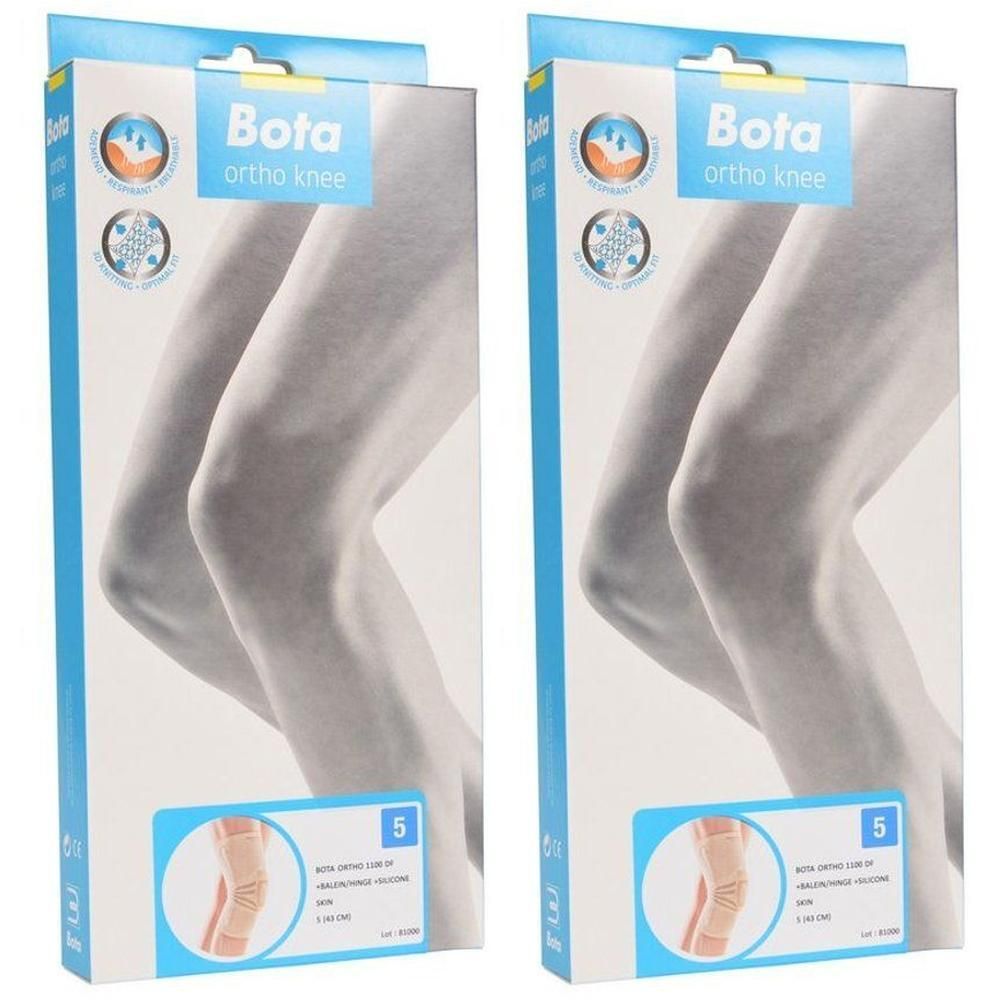 Deux paquets de genouillère Bota Ortho, taille 5, beige.