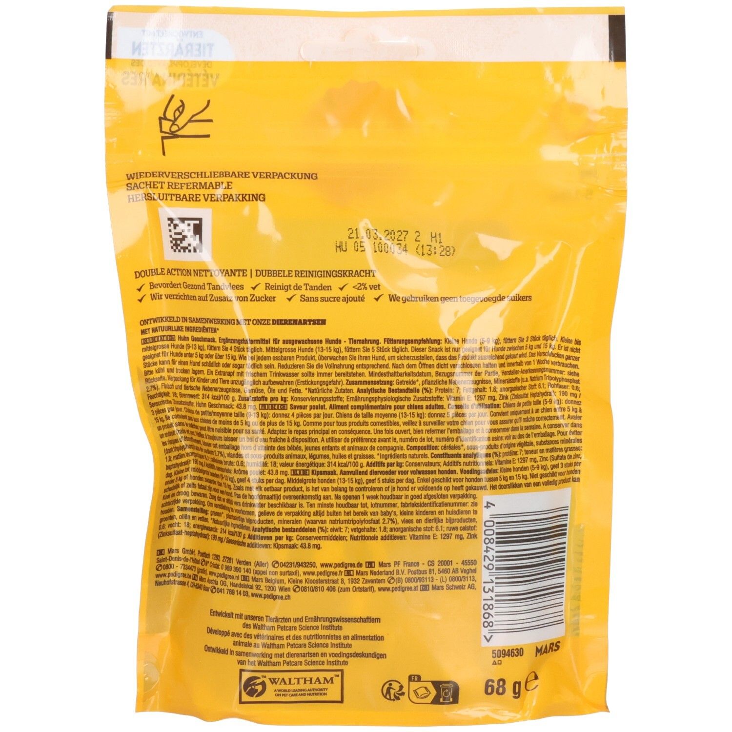 Pedigree Denta Chew Chunks Mini Kip Hondensnack