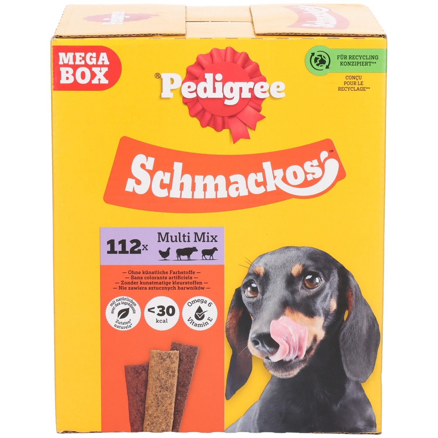 Pedigree Schmackos Multi Mix, 112 stuks, Mega Box.