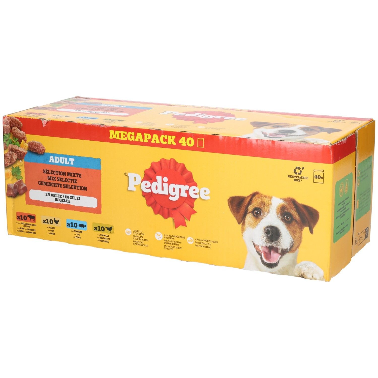 Pedigree Megapack 40 bols de nourriture pour chien.