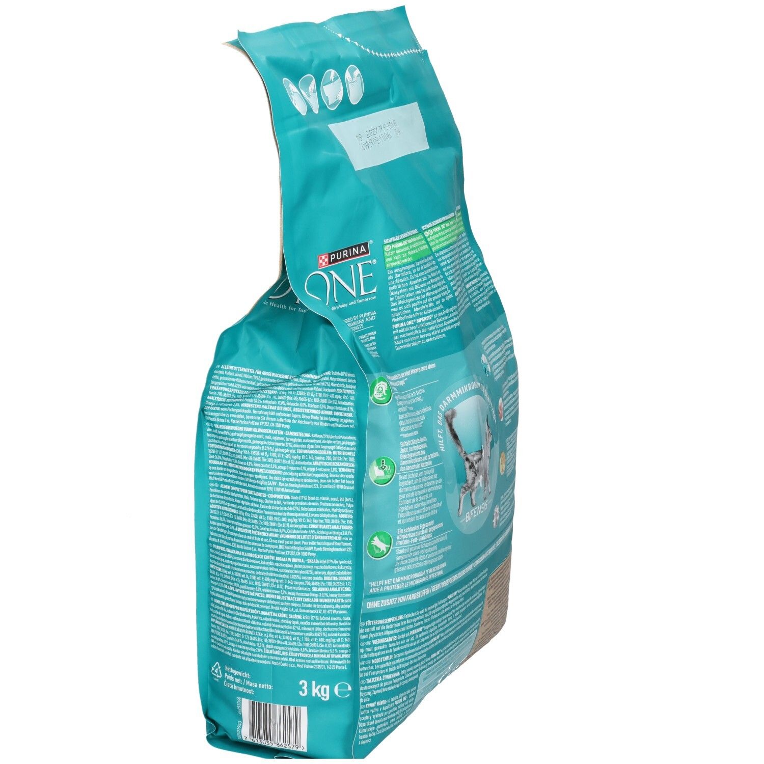 Nourriture pour chat Purina ONE BIFENSIS Indoor Formula, sac de 3kg.