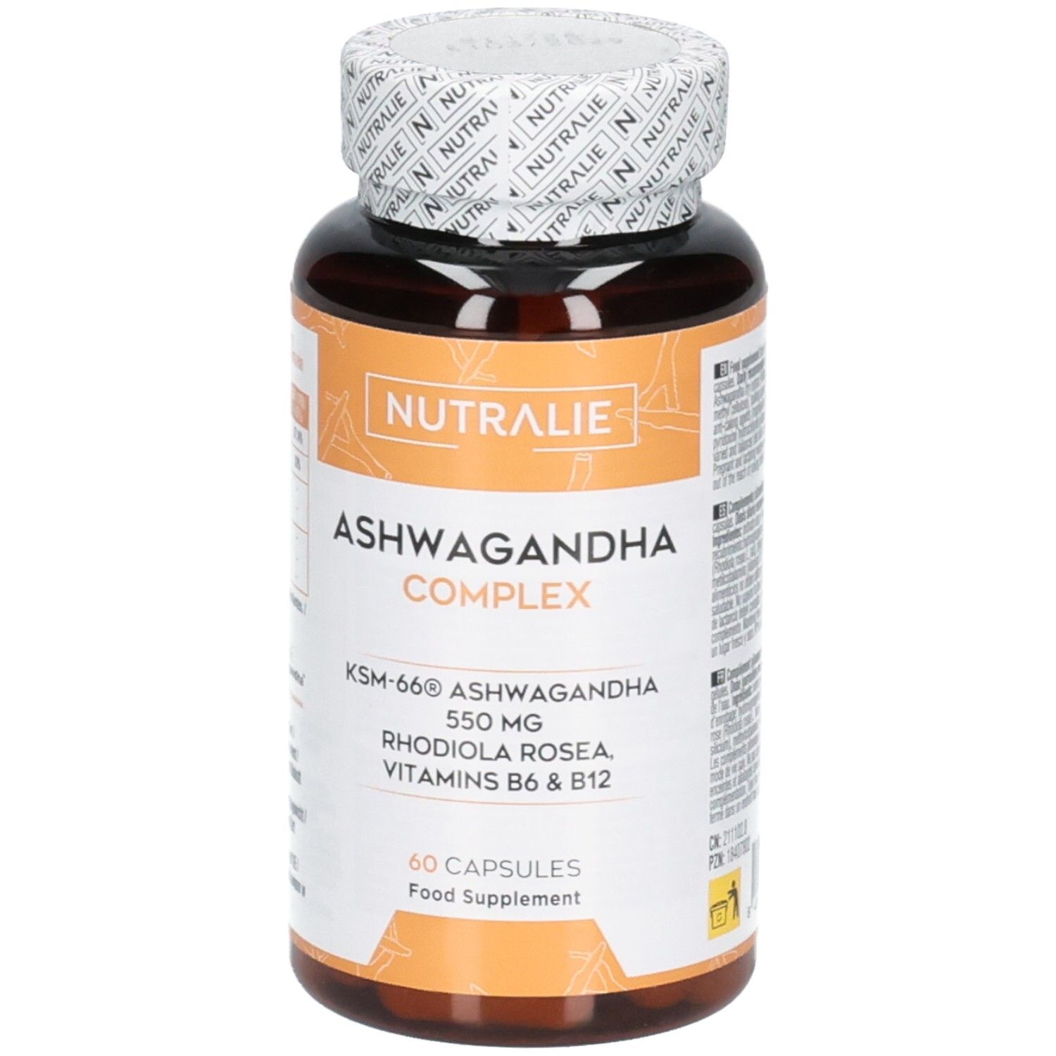 Nutralie Ashwagandha Complex KSM-66: Répond à des normes rigoureuses de qualité et d'efficacité. Plus de 40 études.