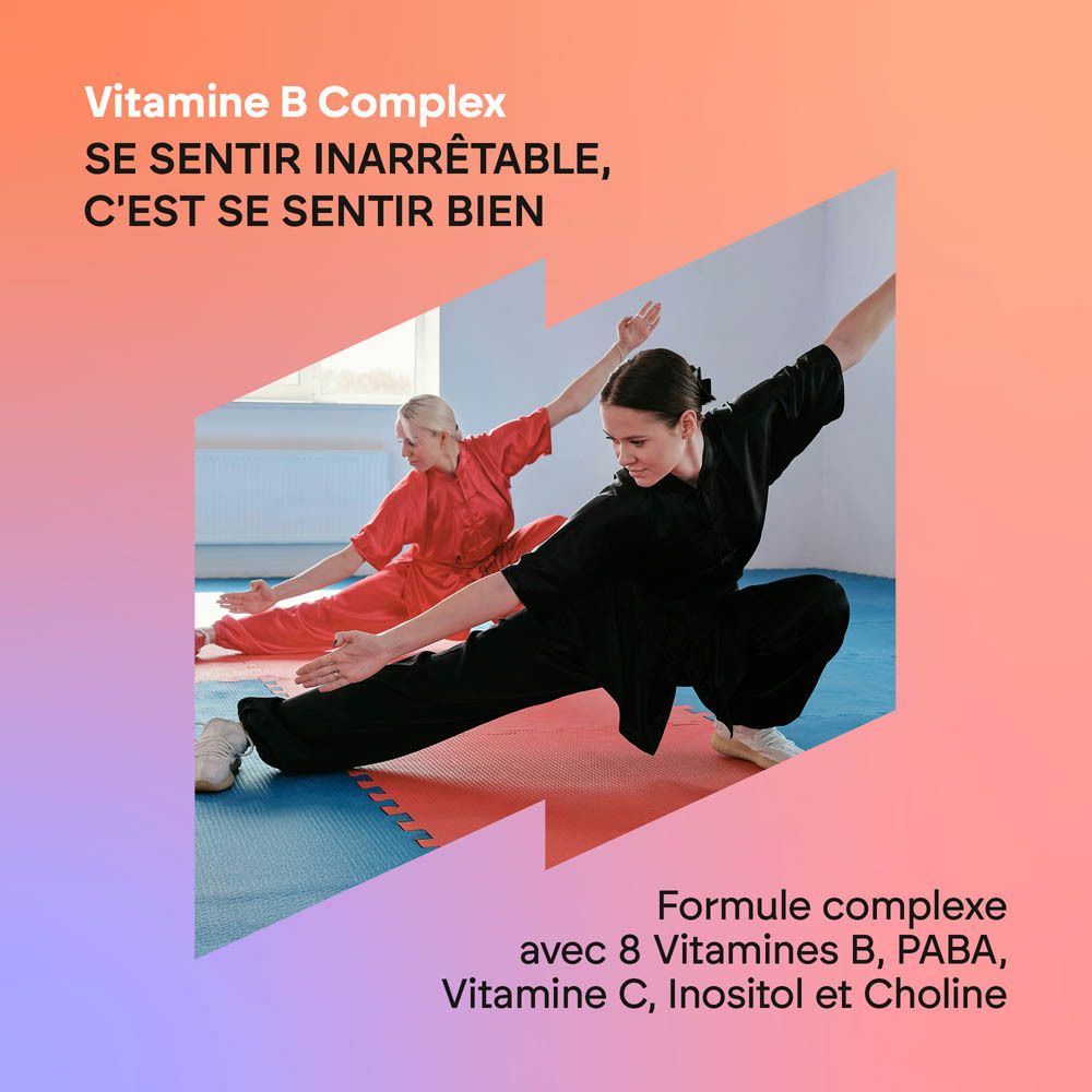 Nutralie Vitamine B Complex verso avec informations nutritionnelles.