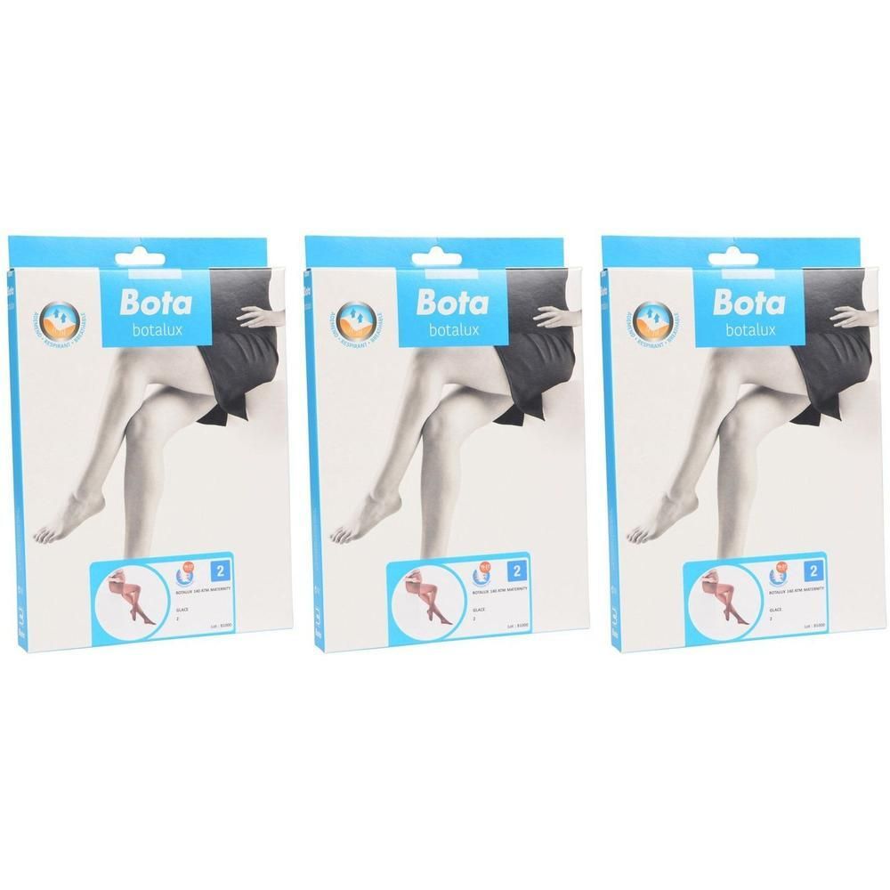 Trois paquets de collants Botalux 140 Maternity ATM+P Glace, taille 2.