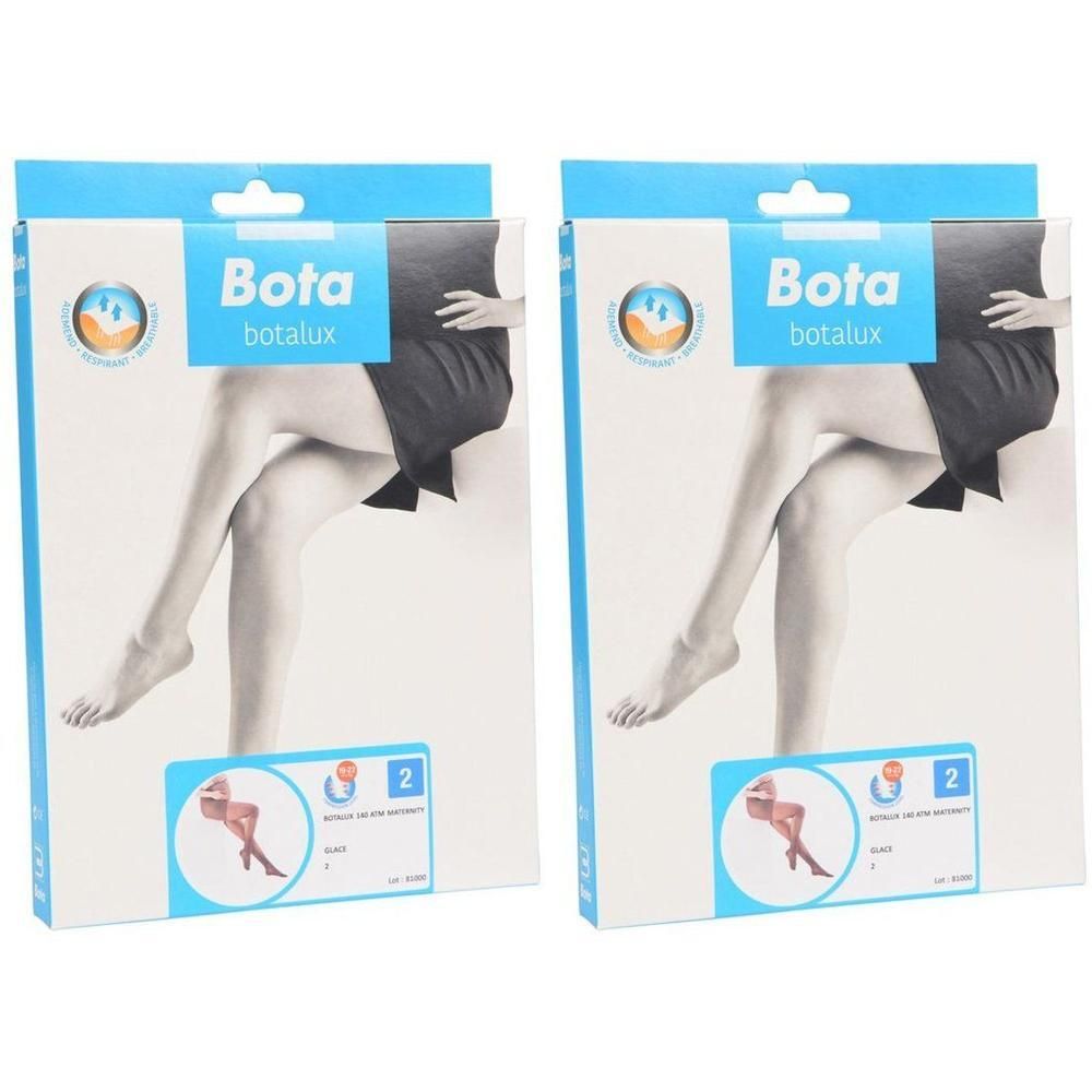 Twee pakken Botalux 140 Maternity ATM+P Glace panty's, maat 2.