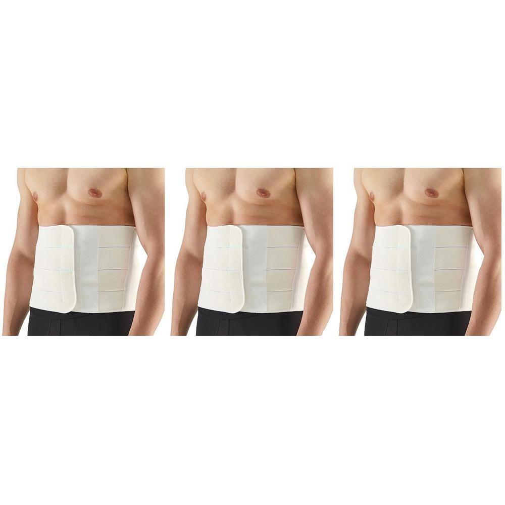 Witte buikband met vier banden voor compressie.