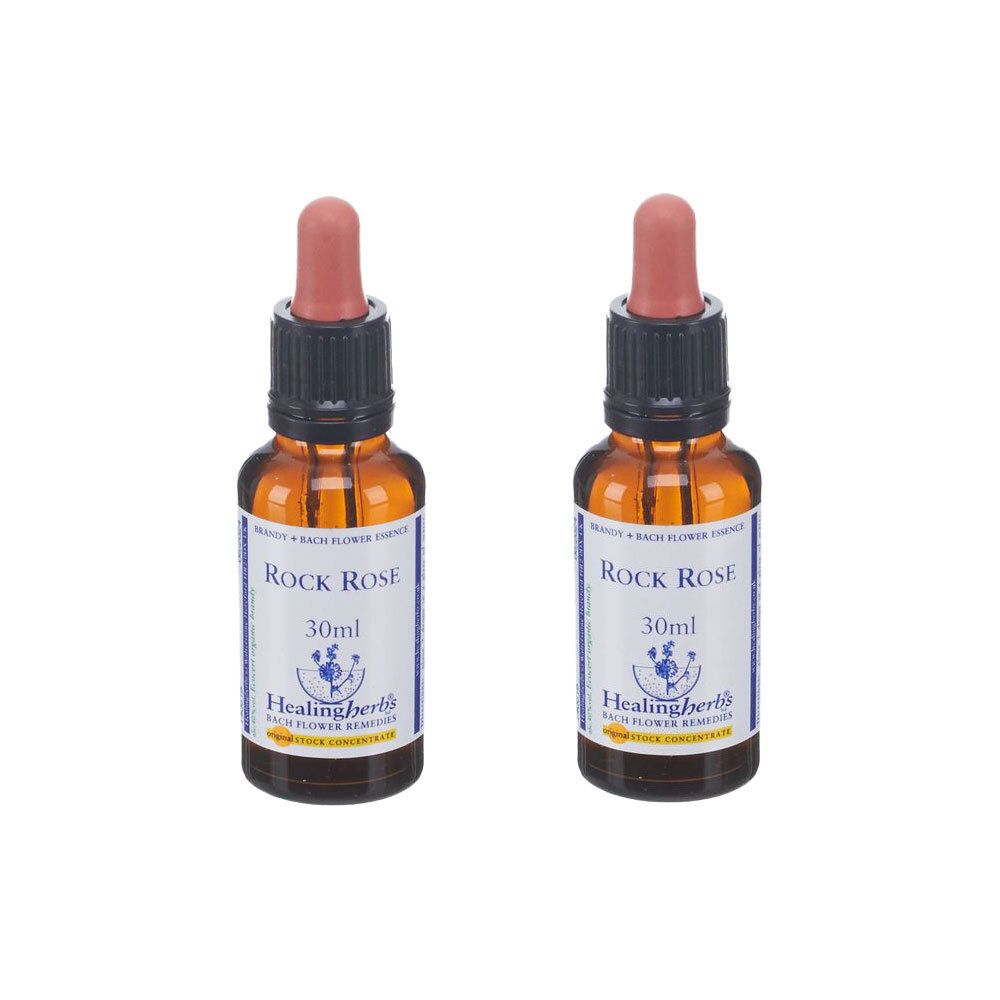 Deux flacons de Rock Rose 30ml par Healing Herbs.
