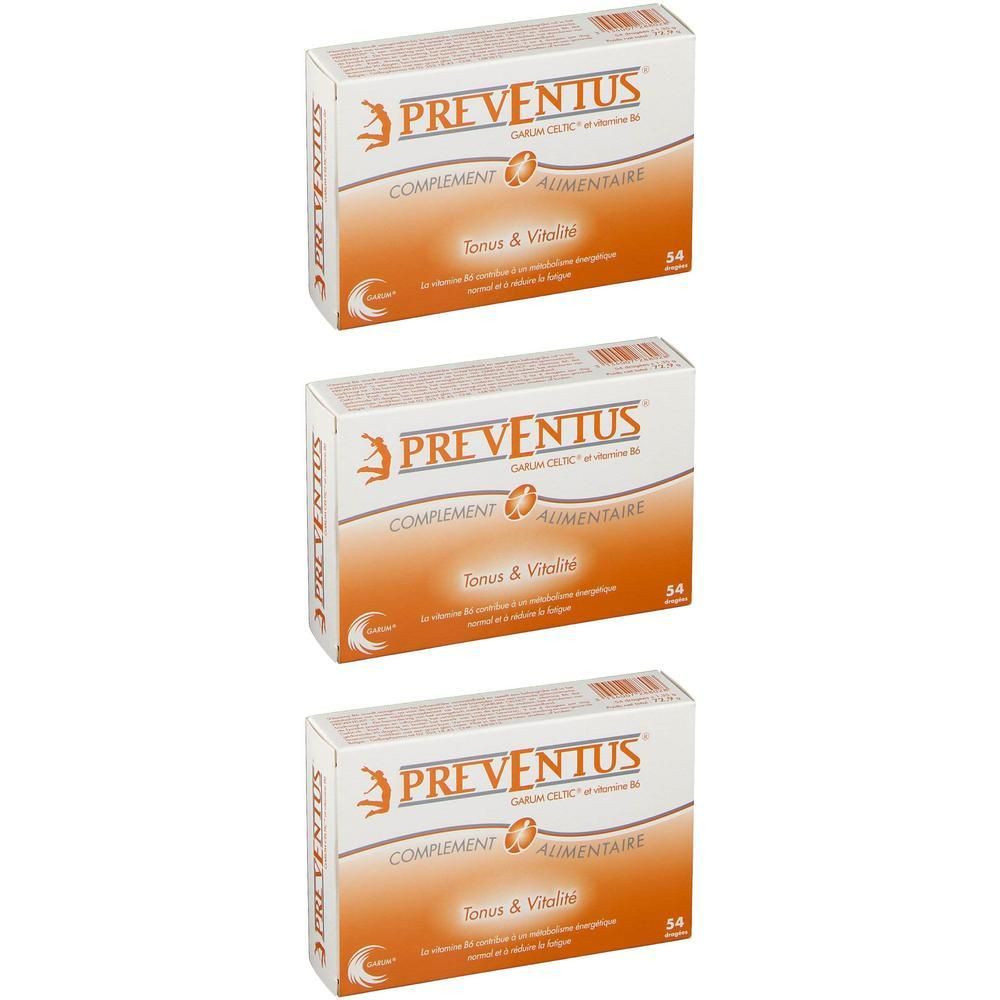 Trois boîtes de Yalacta Preventus complément alimentaire, 3x 54 gélules.
