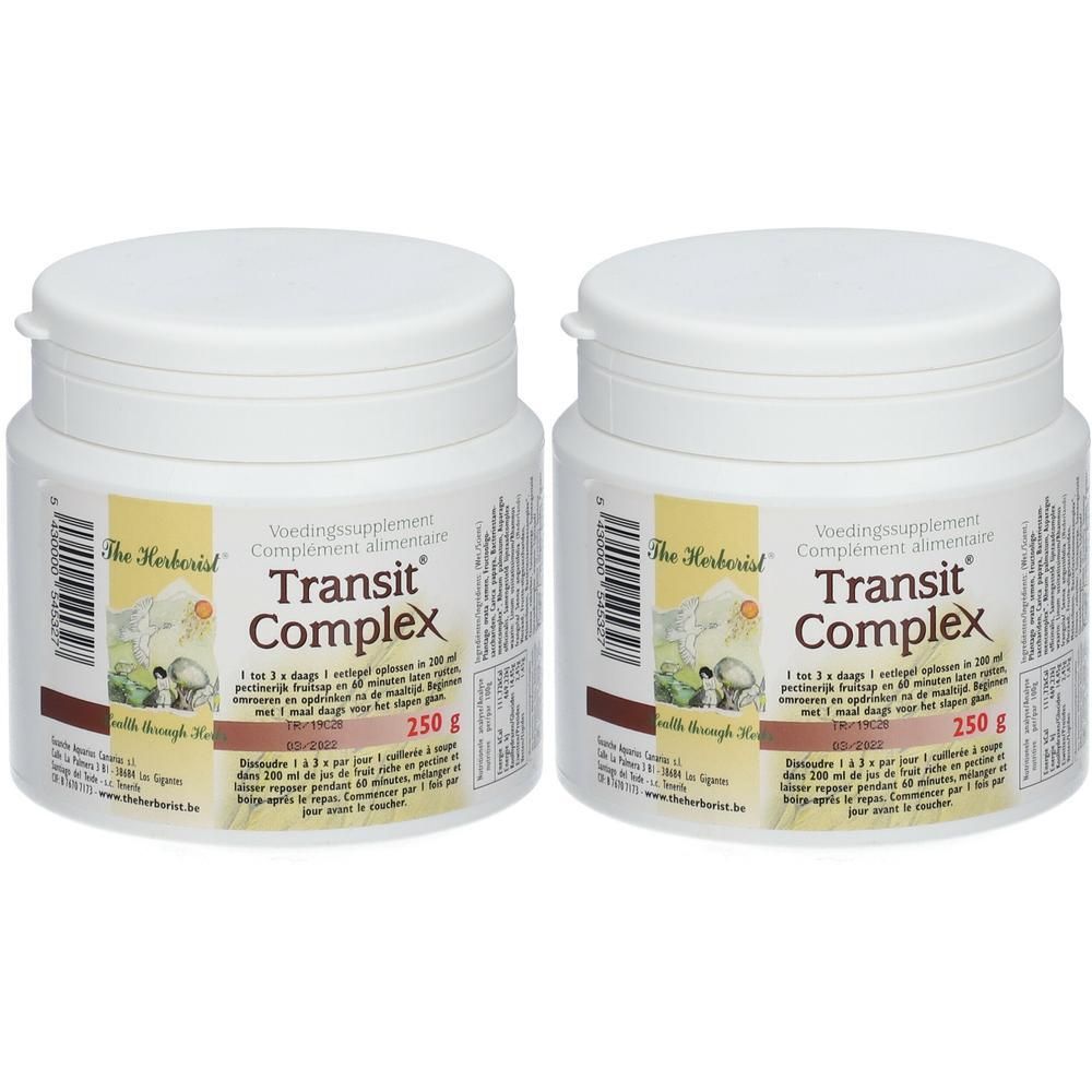 Deux pots de Herborist Transit Complex, 250g chacun.