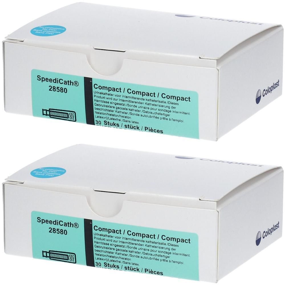 Deux boîtes Speedicath 28580 Compact, 30 pièces par boîte.