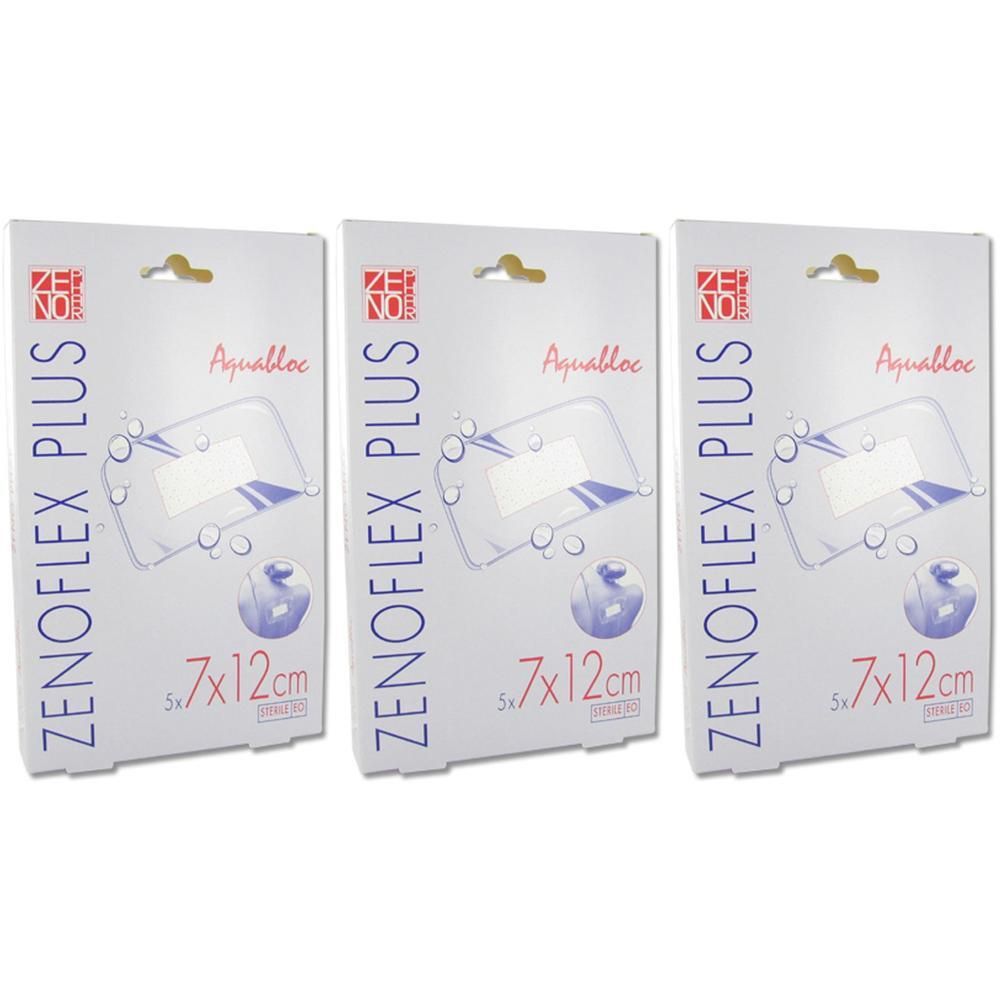 Pansement stérile Zenoflex Plus Aquabloc, 5 unités, 7x12cm.
