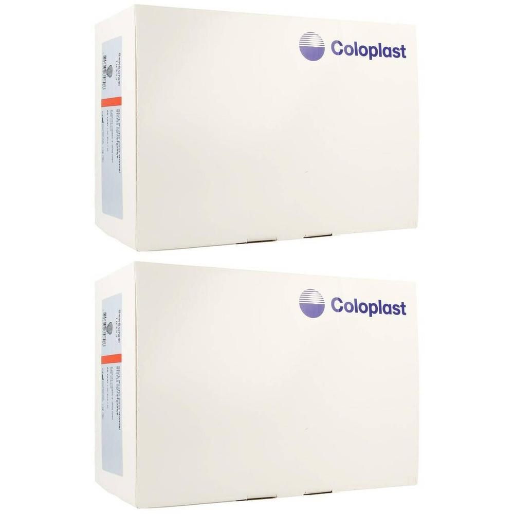 Deux boîtes Coloplast avec informations produit sur l'étiquette.