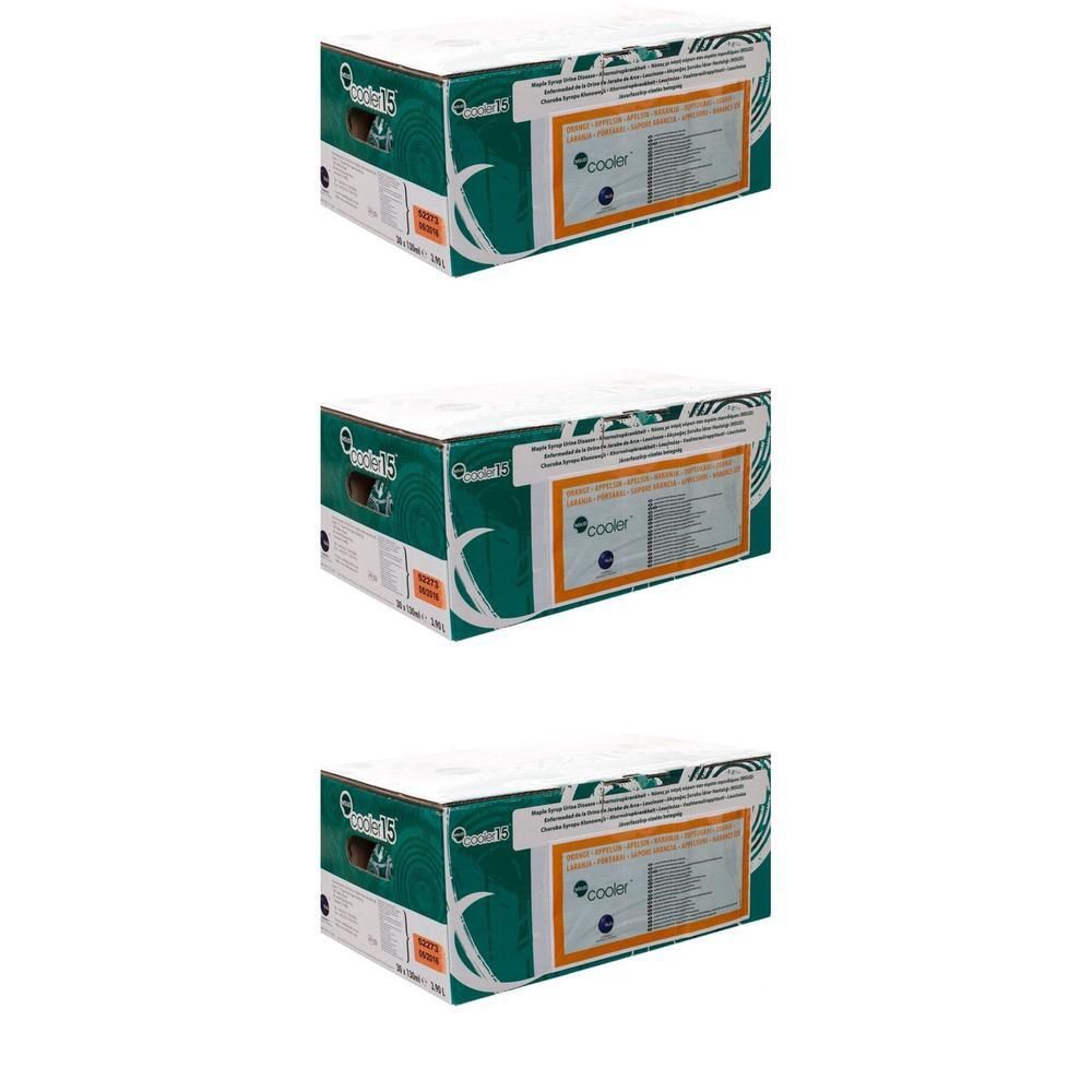 Trois boîtes identiques avec informations produit et logo 'Cooler'.