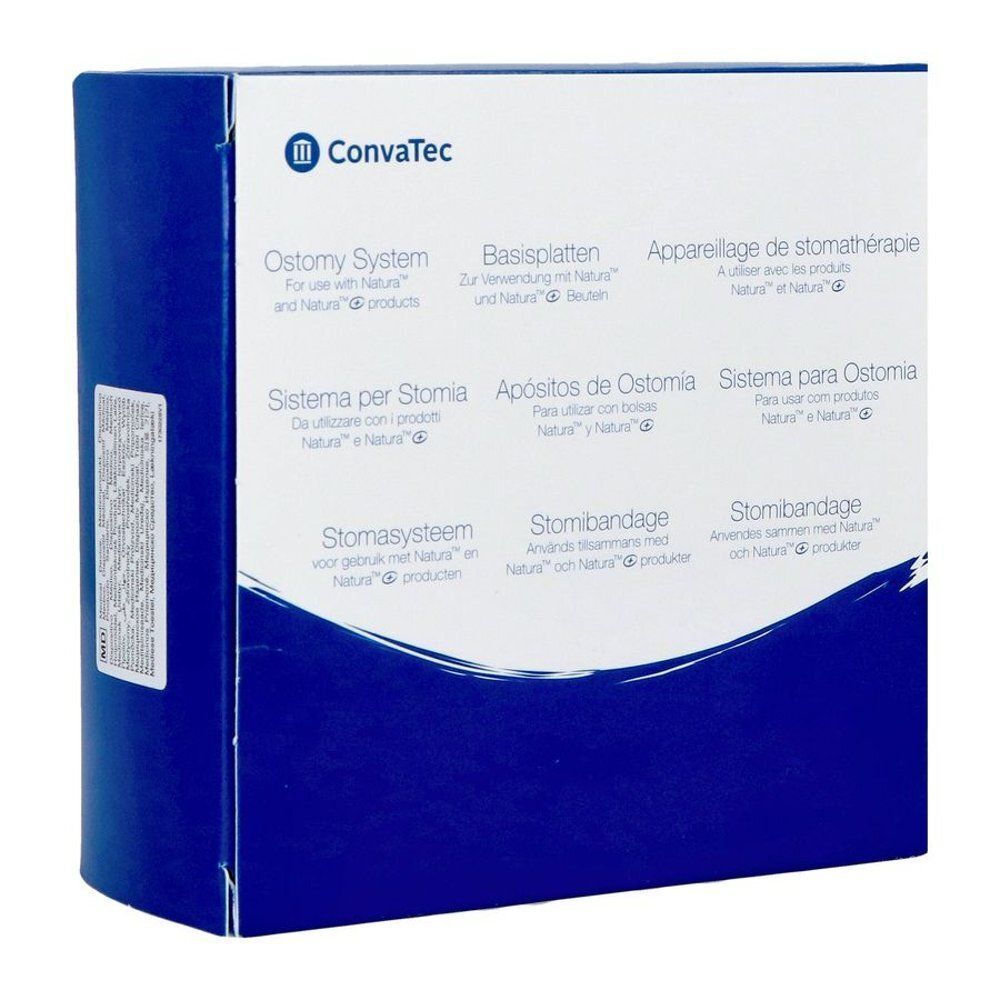 Verpakking Natura Stomahesive: Ostomy System, Huidplakken, Stomabandage. ConvaTec.