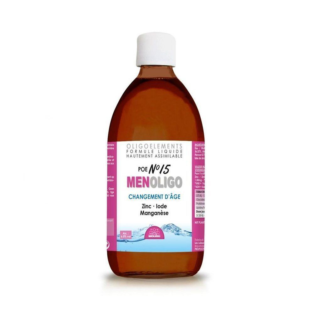 Flacon de Bioligophyt Yam, complément alimentaire liquide avec bouchon blanc.