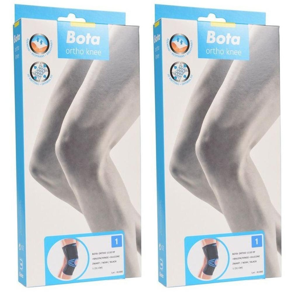 Emballage pour genouillère Bota Ortho, noire, taille 1.