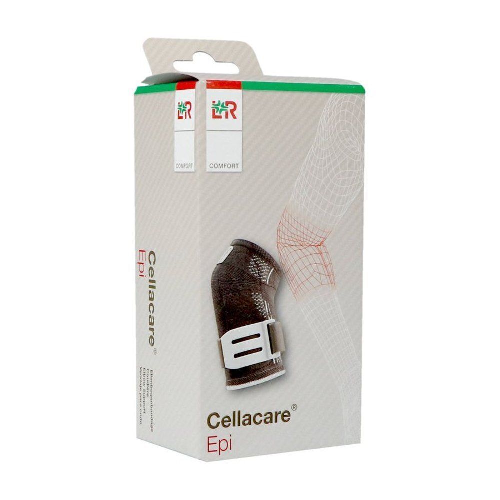 Verpakking van Cellacare Epi armbandage, toont een bandage en een anatomische grafiek.