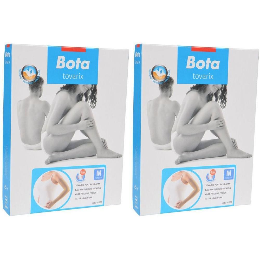 Deux paquets de manchons de compression Bota Tovarix, taille M.