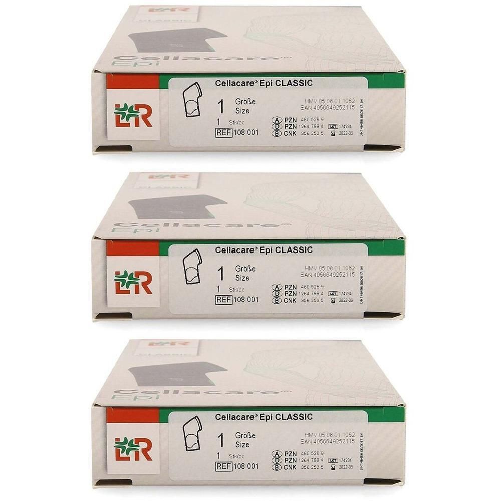 Trois paquets de bandages Cellacare Epi Classic, taille 1.