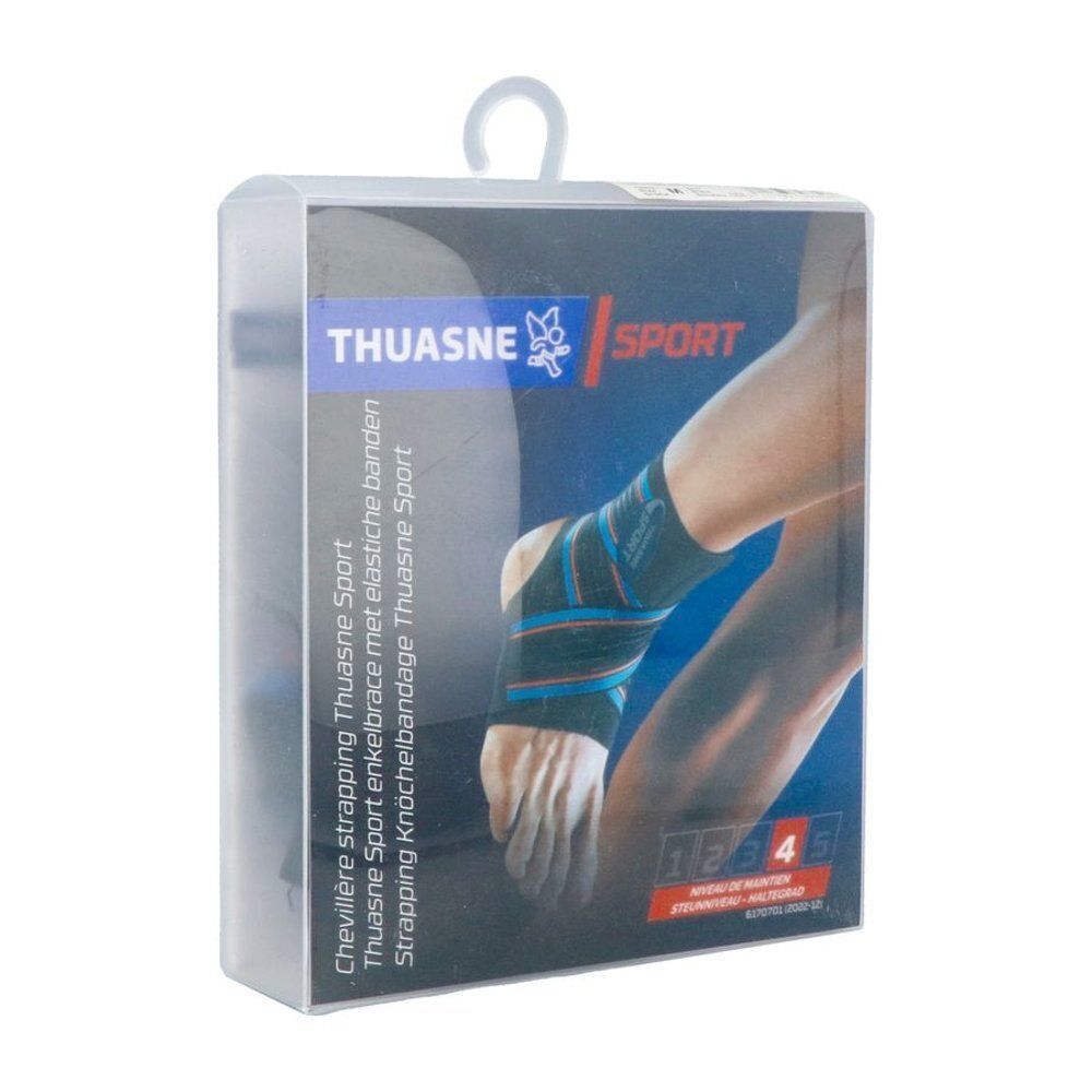 Emballage d'une chevillère Thuasne Sport avec illustration d'une cheville.