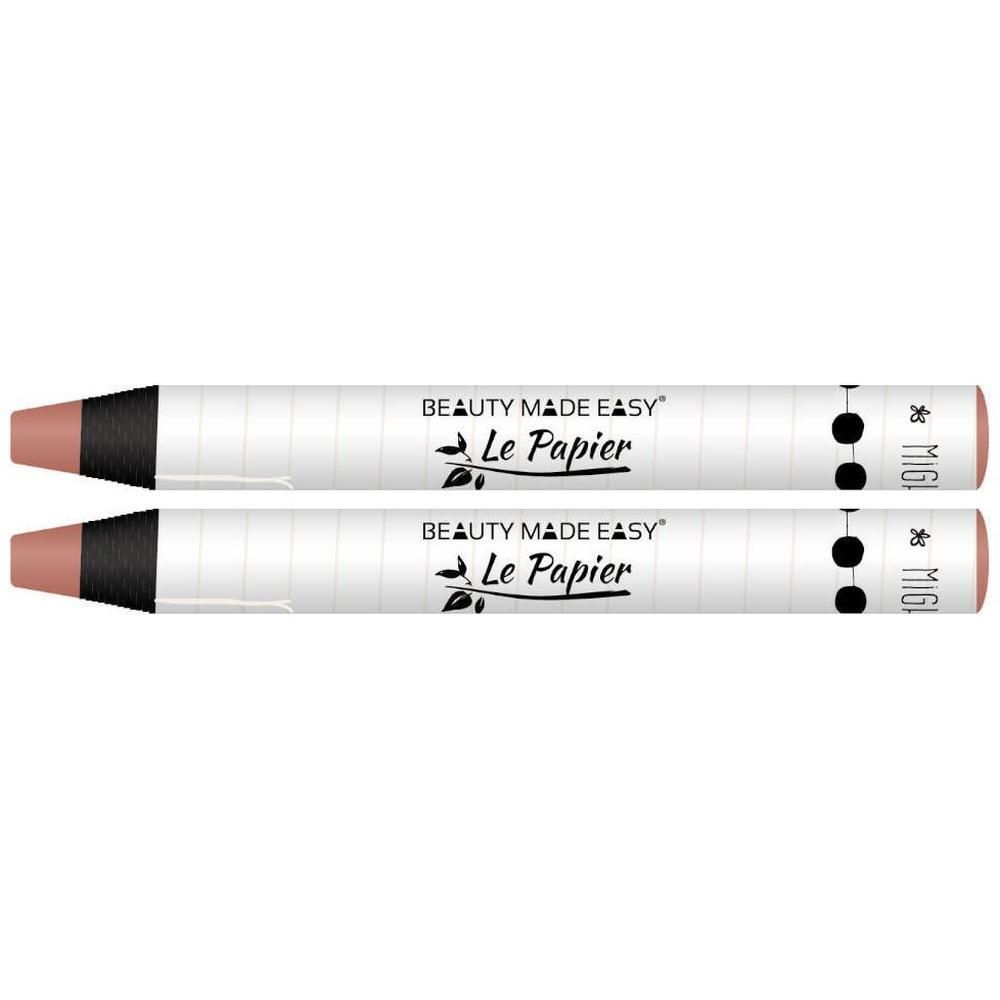 Deux rouges à lèvres en forme de crayon "Beauty Made Easy Le Papier".