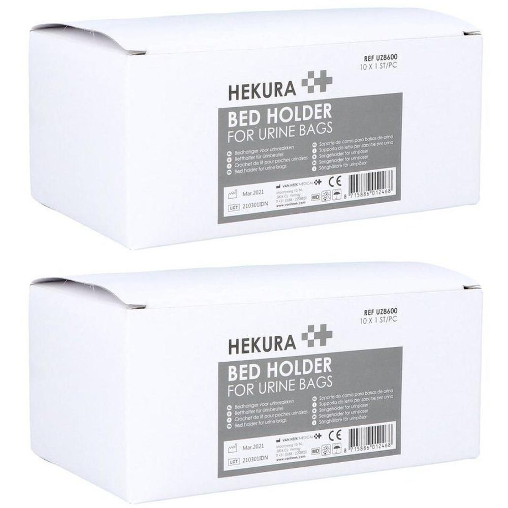 Support de lit Hekura pour poches à urine, 10 pièces.