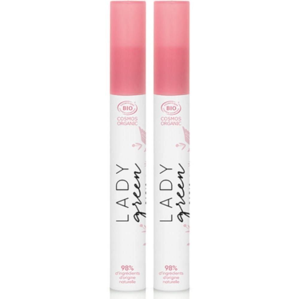 Deux flacons de Mascara Lady Green Bourgogne Bio.