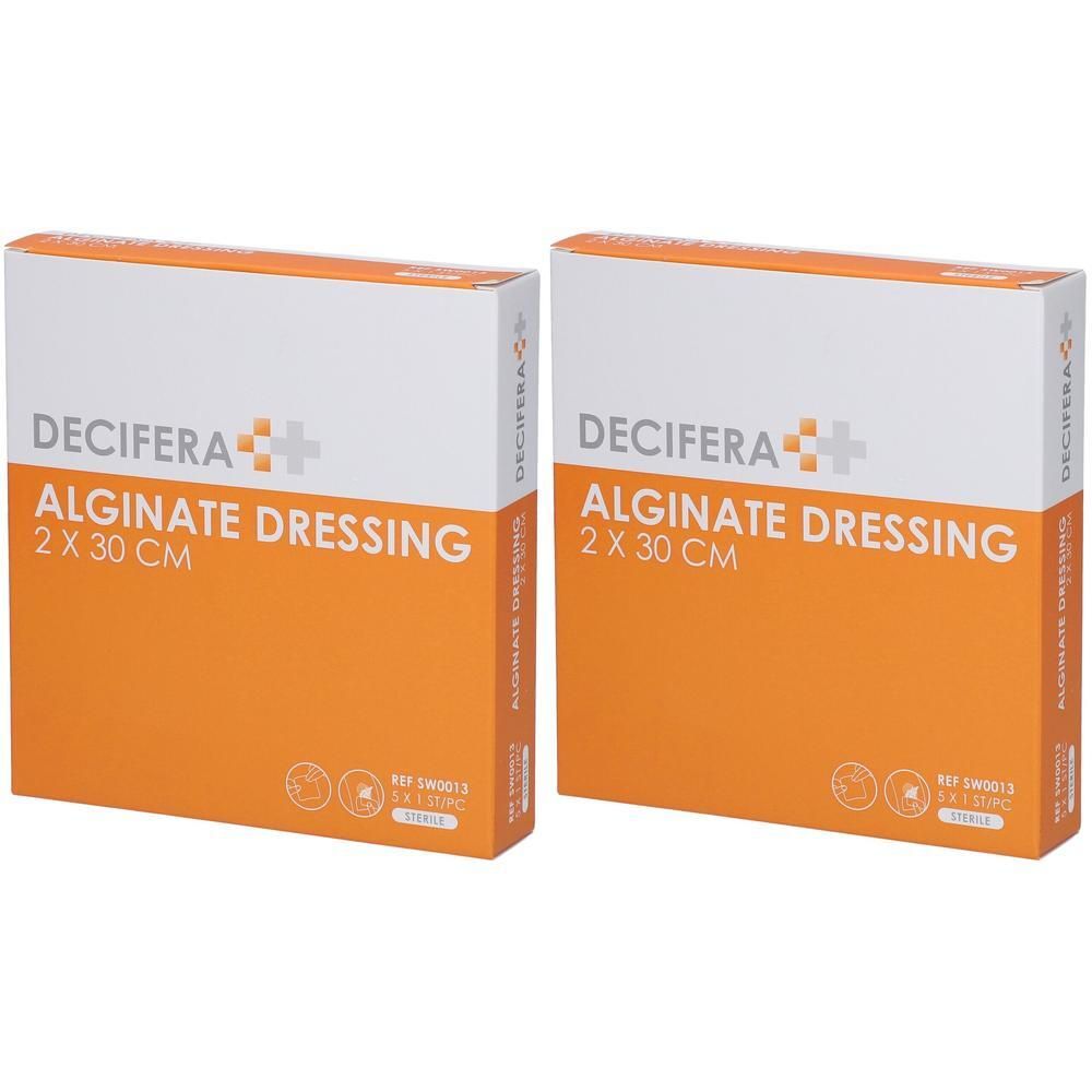DECIFERA Alginate Dressing, 2 stuks, 2x30 cm.