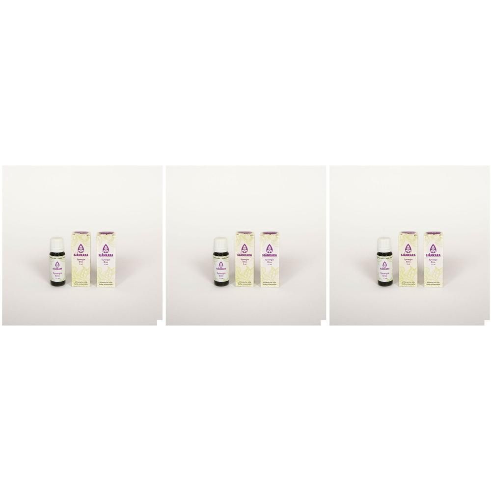 Trois petites bouteilles en verre avec compte-gouttes et boîtes. Design violet et jaune.