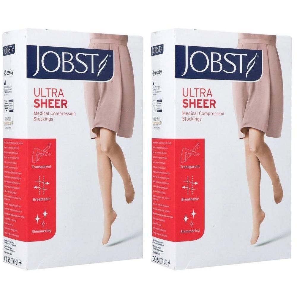 JOBST Ultrasheer steunkousen, medisch, transparant, ademend, huidkleurig.