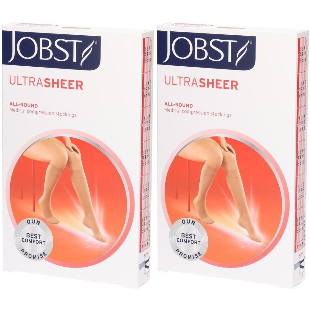Bas JOBST Ultrasheer, lot de 2. Bas de compression médicaux polyvalents.