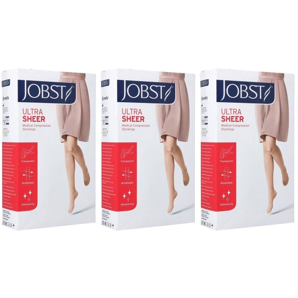 JOBST Ultrasheer compressiekousen, klasse 2, open, Nature, maat Extra Large.