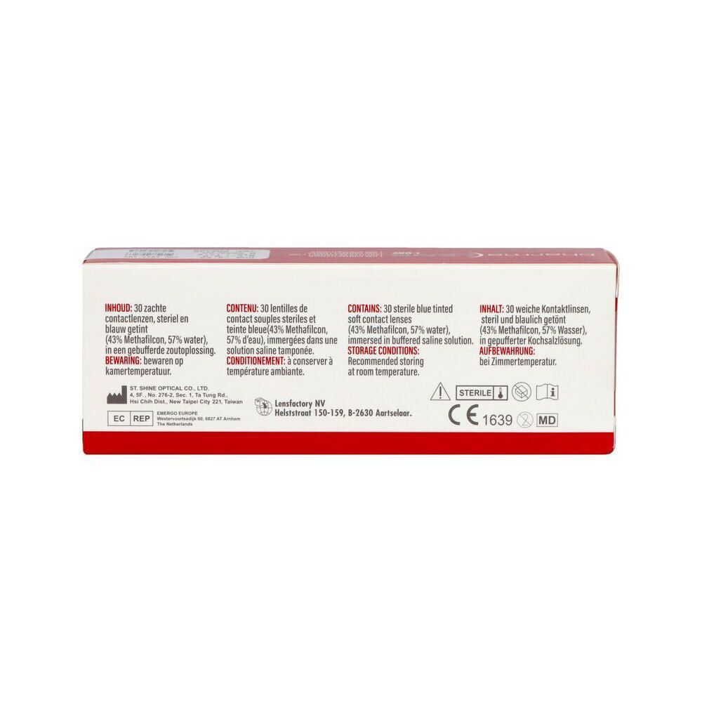 PharmaLens Lentilles de Contact 1-Day, 30 lentilles, CE 1639 MD.