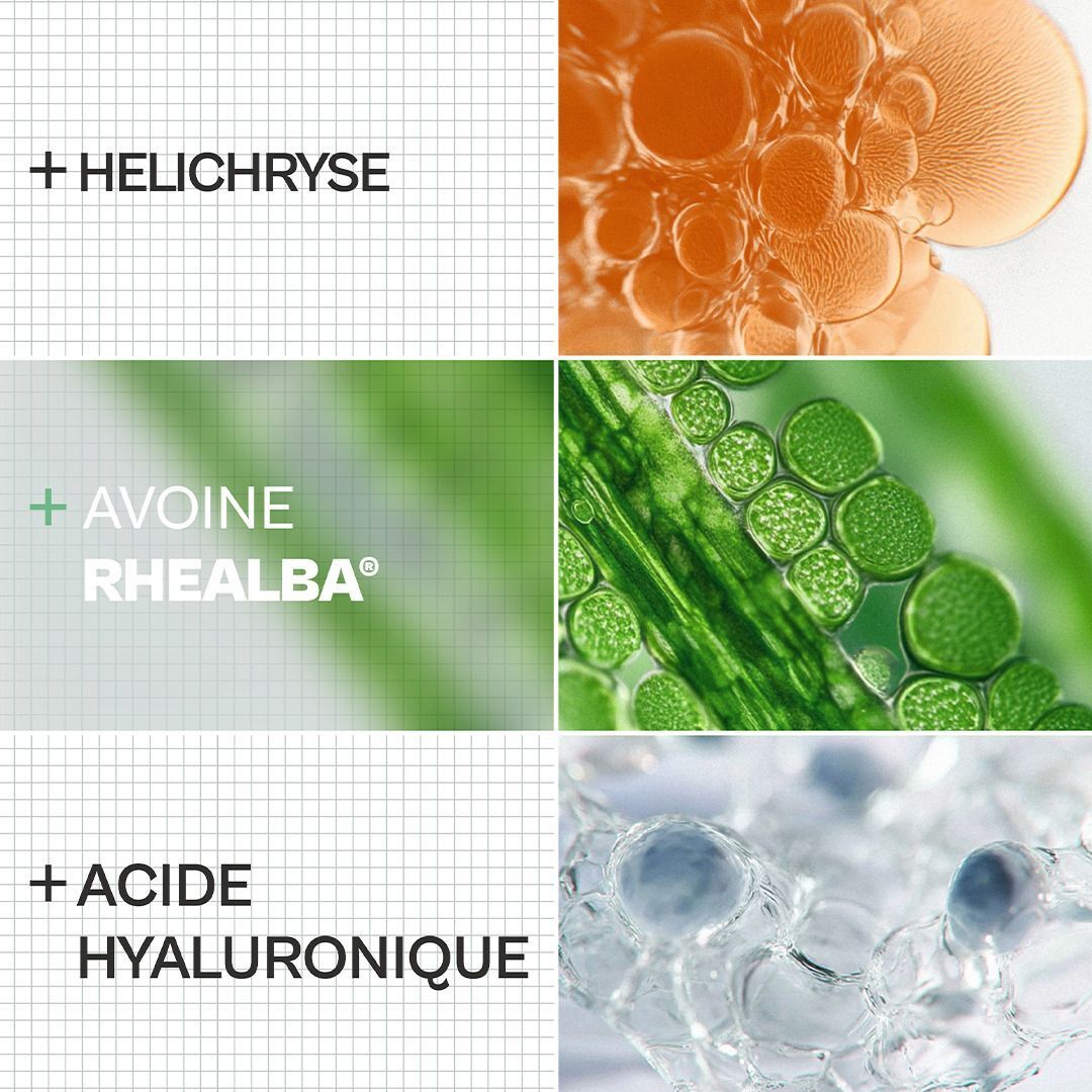 Ingrédients du Gel-crème A-Derma Exomega : Hélichryse, Avoine Rhealba, Acide Hyaluronique.