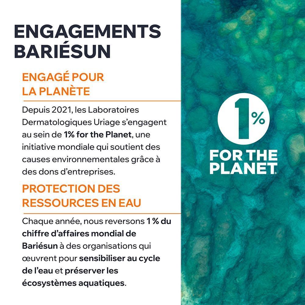 Uriage Bariésun: Engagé pour la planète, 1% pour la Planète.
