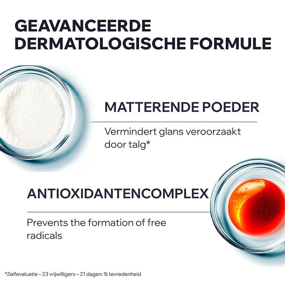 Uriage Aqua Fluide: matterend poederformule en antioxidantcomplex.