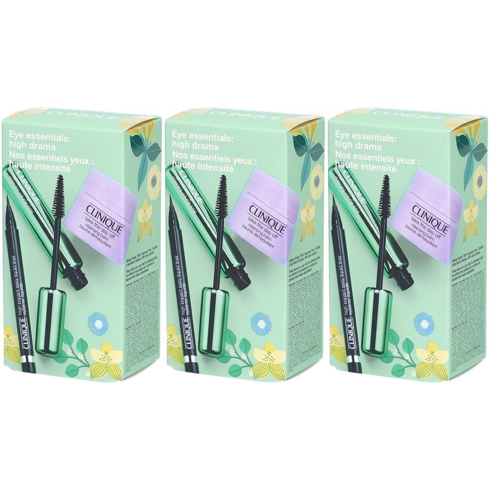 Clinique oogverzorgingsset met mascara en eyeliner.