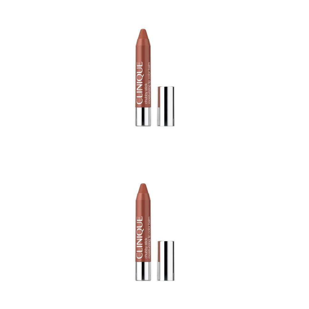 Clinique Chubby Stick lippenbalsem in 02 Whole Lotta Honey. Stift met zilveren dop.