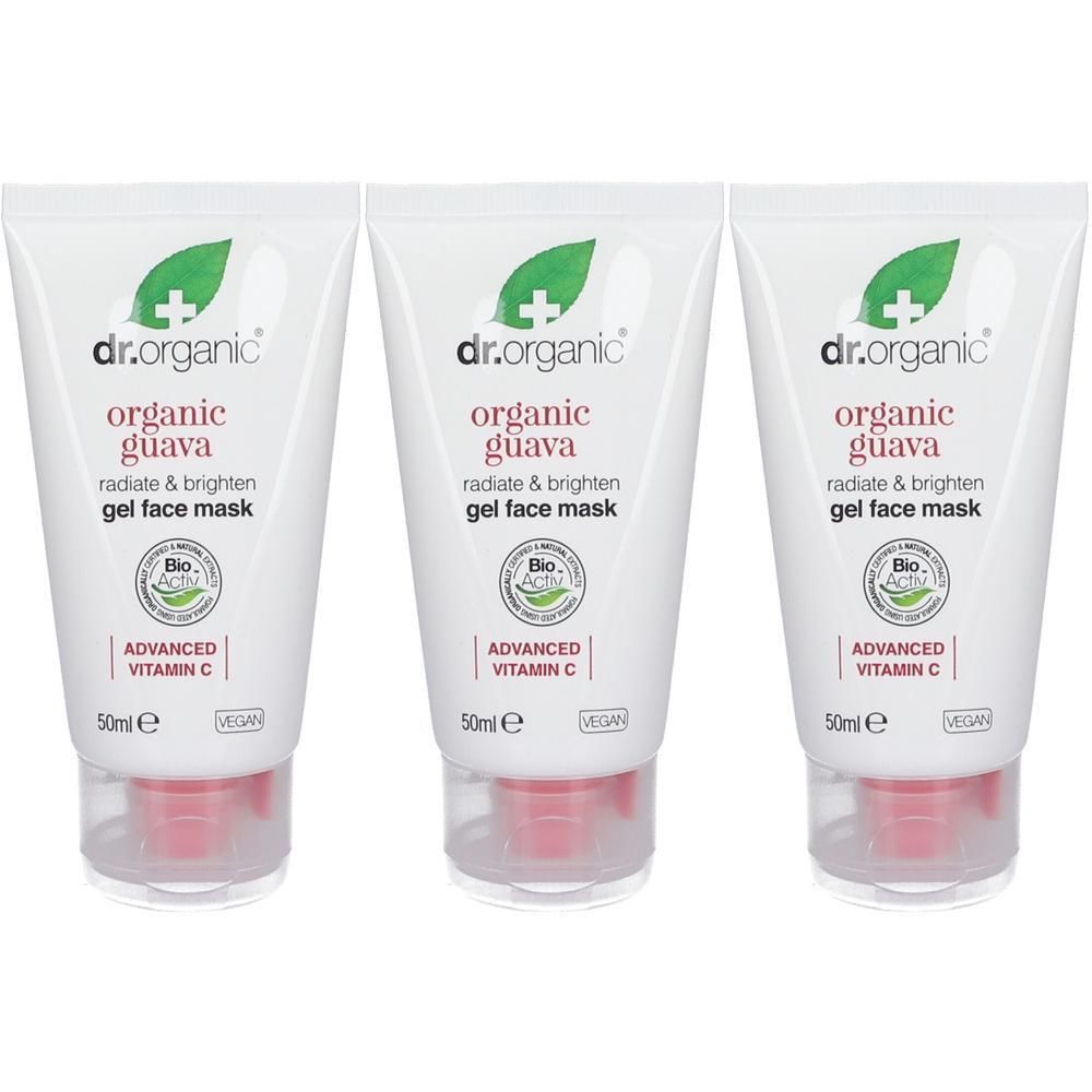 Trois tubes de masque facial à la goyave et à la vitamine C.