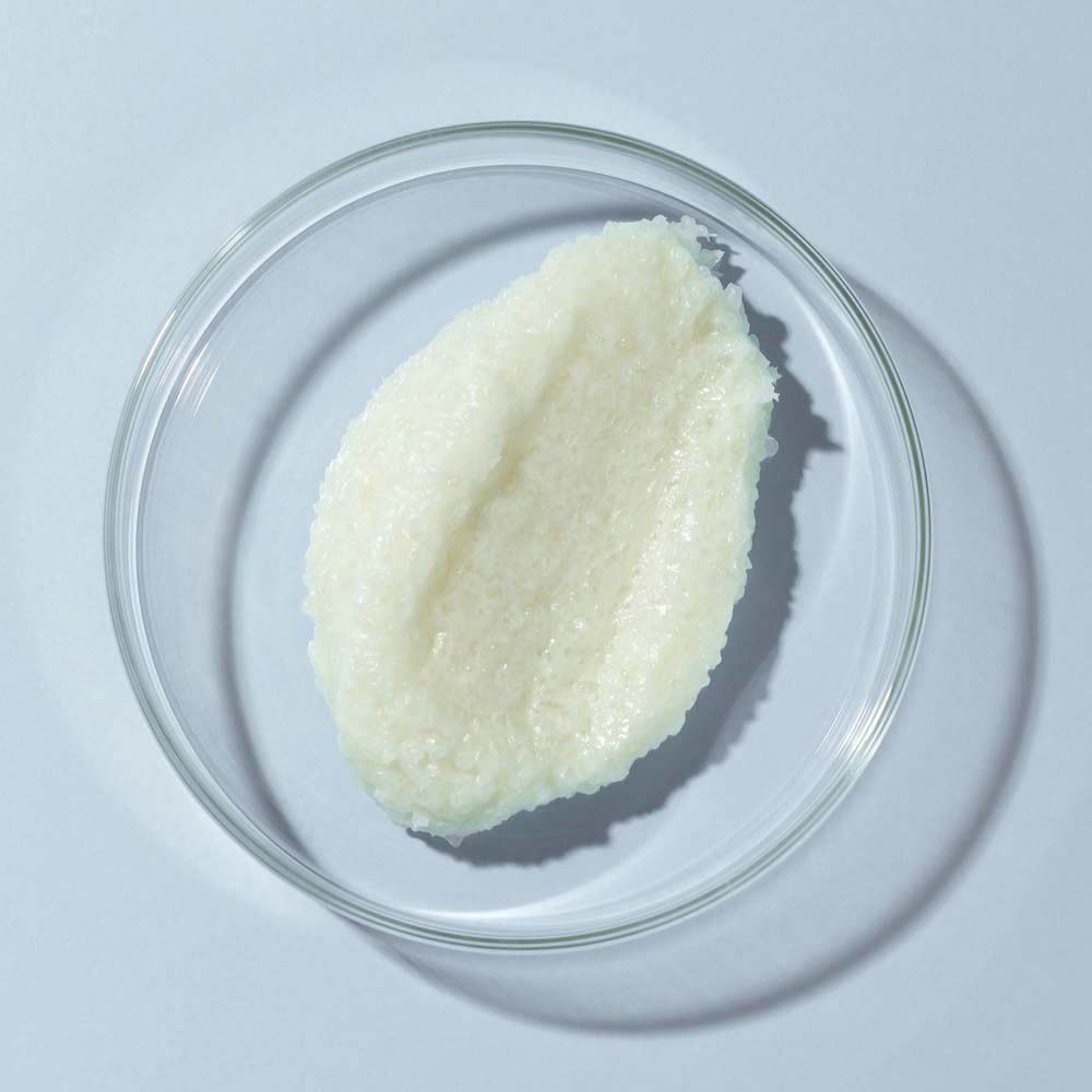 Un échantillon de Collistar Scrub Niacinamide dans une boîte de Pétri.