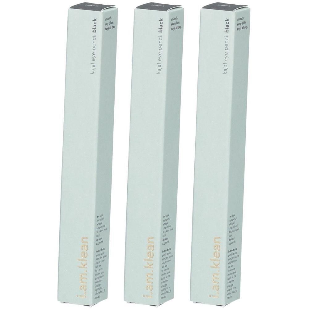 Trois boîtes de crayon khôl pour les yeux noir.
