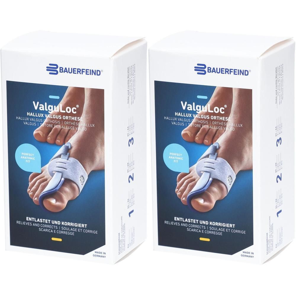 Orthèse Bauerfeind ValguLoc pour Hallux Valgus. Soulage et corrige l'oignon. Ajustement anatomique parfait.