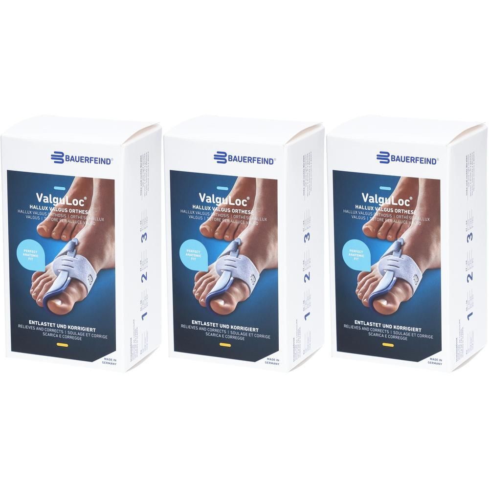 Bauerfeind Valguloc Hallux Valgus orthese voor verlichting en correctie van de grote teen.