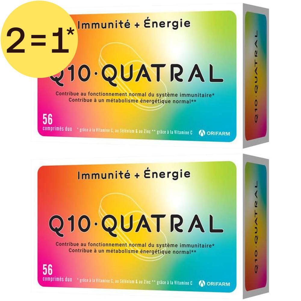 Q10 Quatral: 56 comprimés pour l'immunité et l'énergie. Orifarm.
