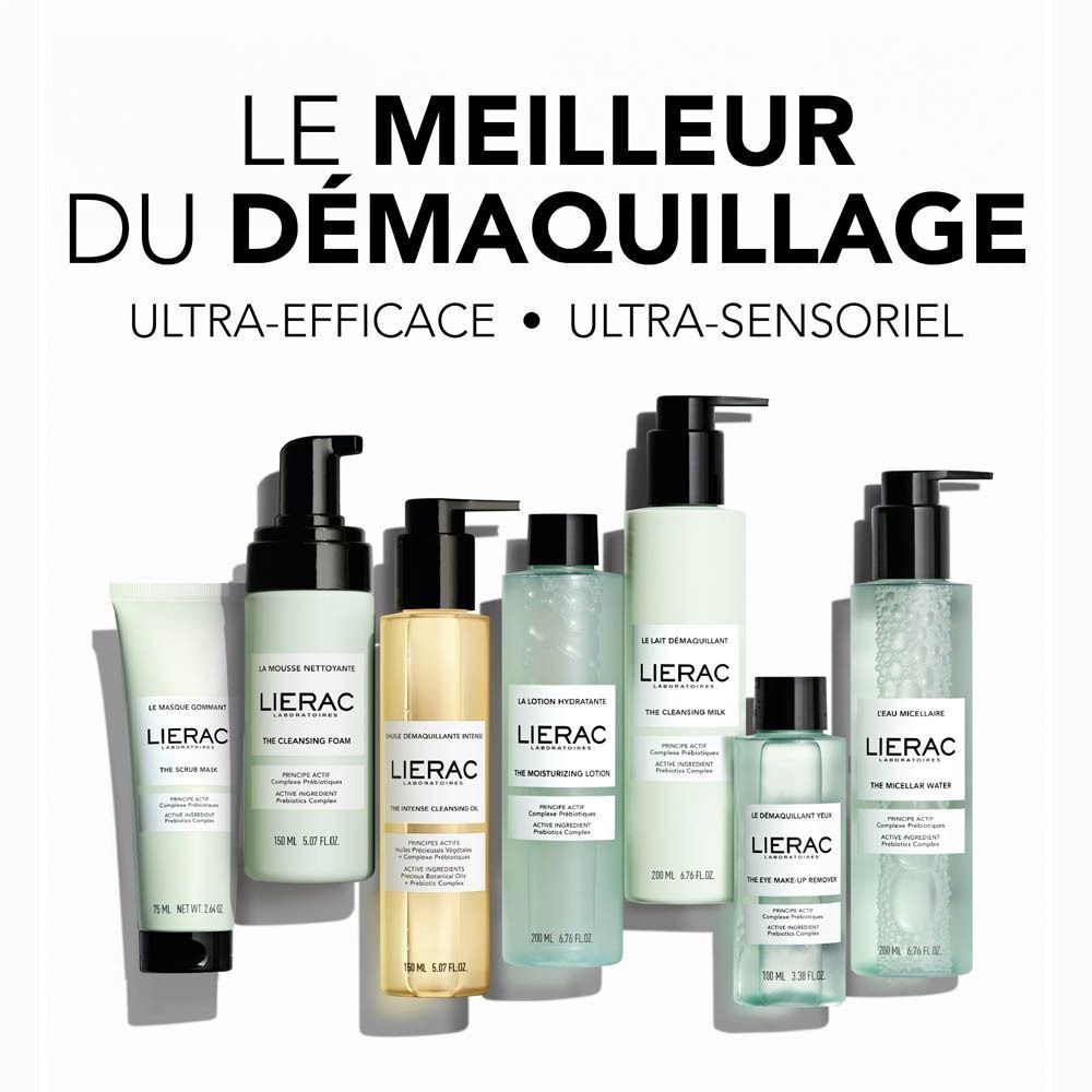 Gamme de produits de soin Lierac, dont L’Huile Démaquillante Intense.