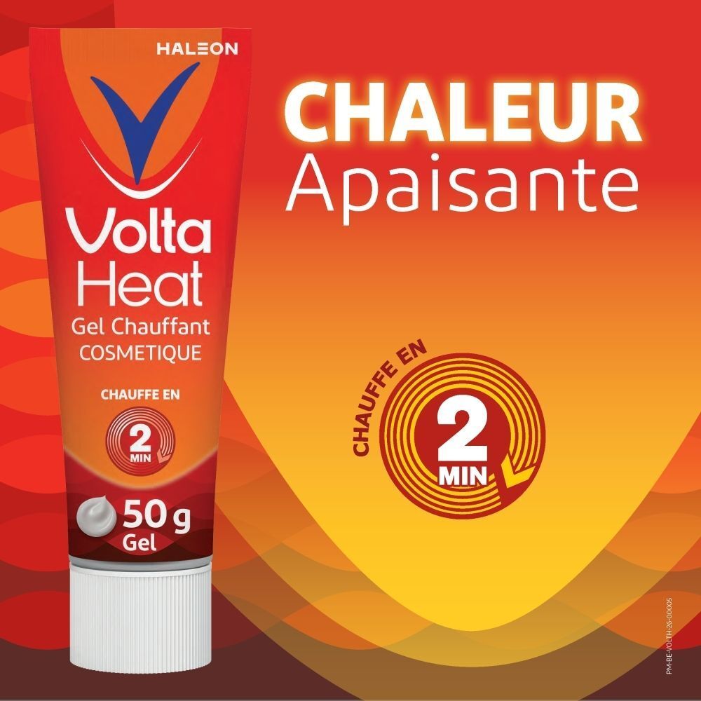 Tube de Gel Volta Heat avec chaleur apaisante, 50g.