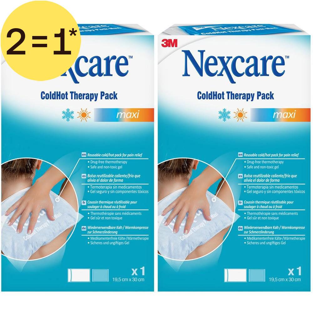 Nexcare ColdHot Therapy Pack Maxi, compresse réutilisable froid/chaud, 19,5 x 30 cm.
