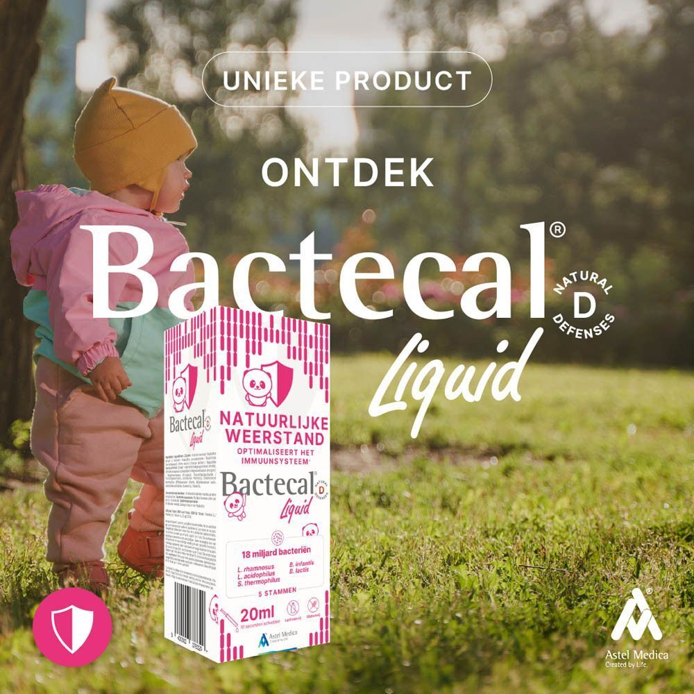 Bactecal Liquid flesje met 20ml, voor natuurlijke weerstand.